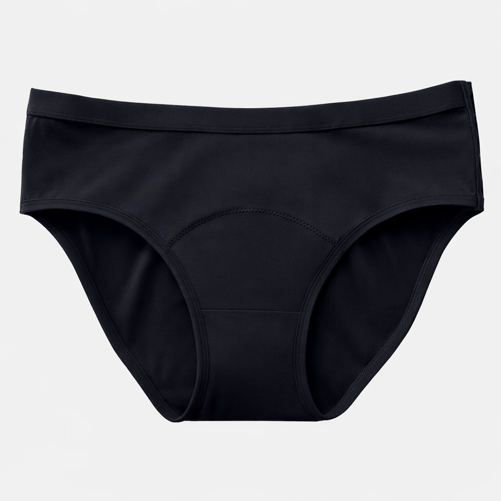 black period underwear with side hooks for easy take off